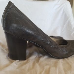 Worn once, like new, beautiful charcoal leather